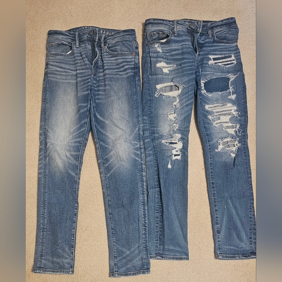Two American Eagle AirFlex Skinny Distressed And Non Distressed 29x30 - Picture 8 of 8